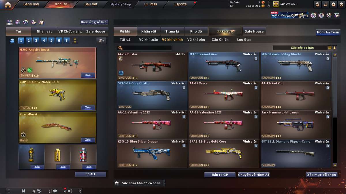 shop acc cf uy tin gia re